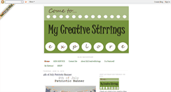 Desktop Screenshot of mycreativestirrings.com